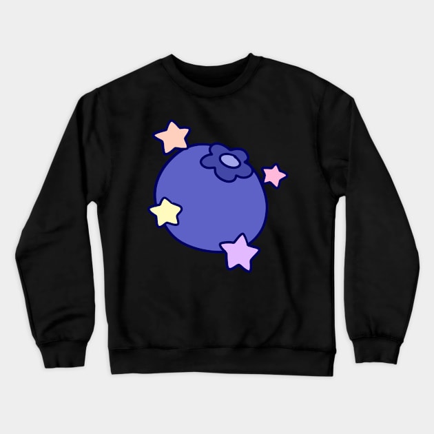 Star Blueberry Crewneck Sweatshirt by saradaboru